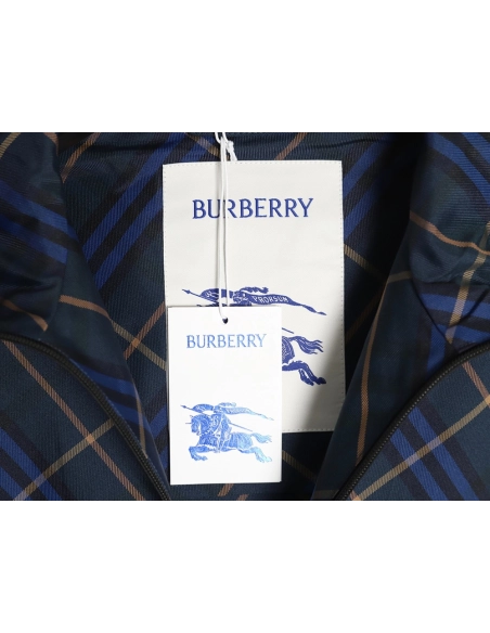 Burberry War Horse Embroidered Check Reversible Zip Jacket,cheap Burberry