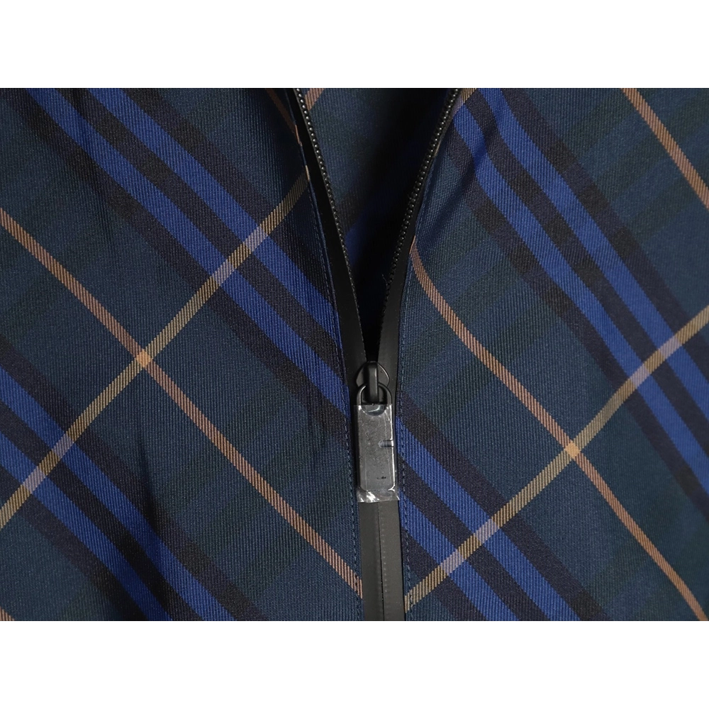 Burberry War Horse Embroidered Check Reversible Zip Jacket,cheap Burberry