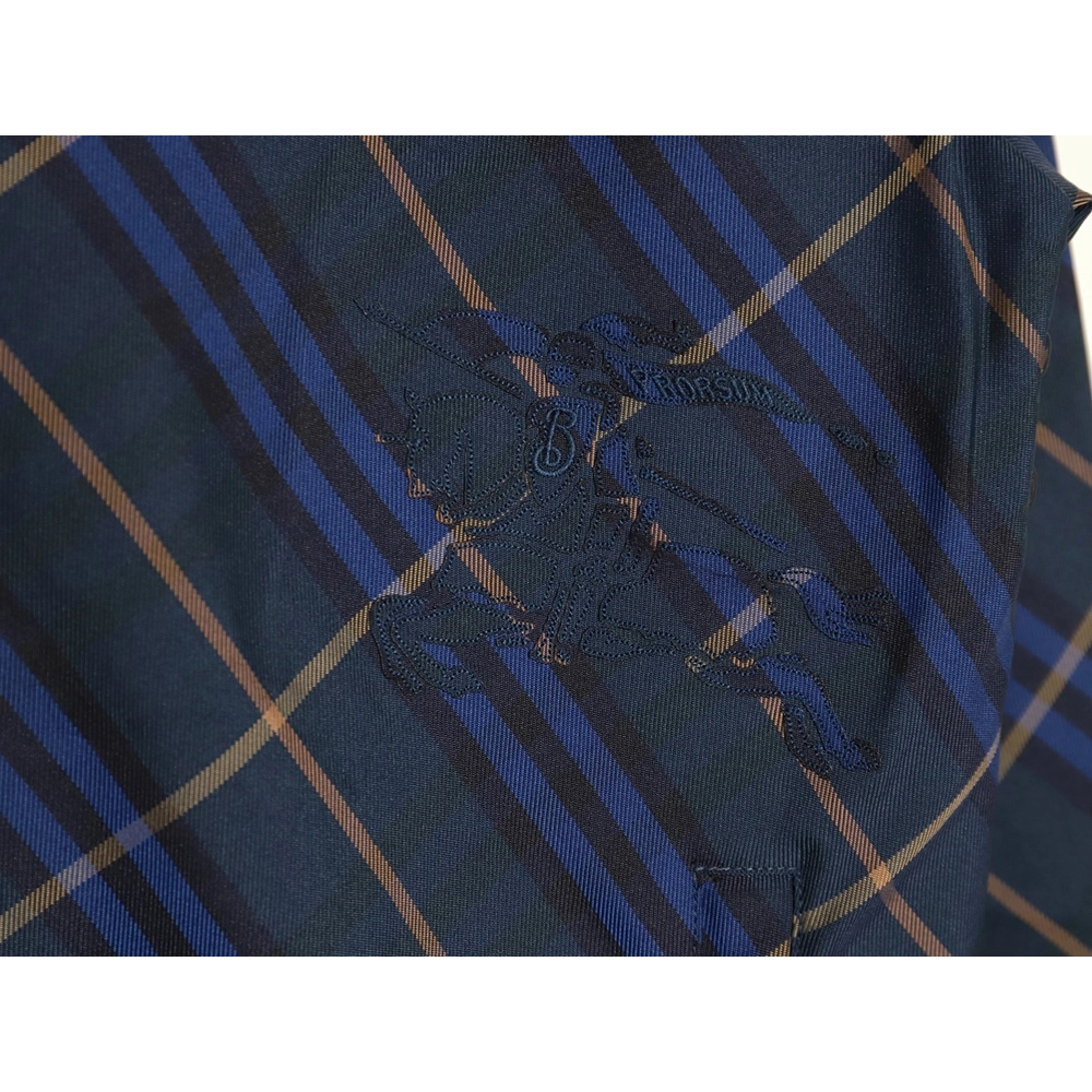 Burberry War Horse Embroidered Check Reversible Zip Jacket,cheap Burberry