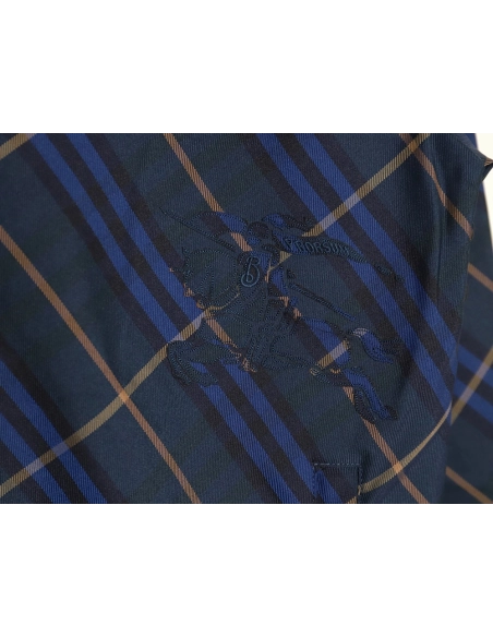 Burberry War Horse Embroidered Check Reversible Zip Jacket,cheap Burberry