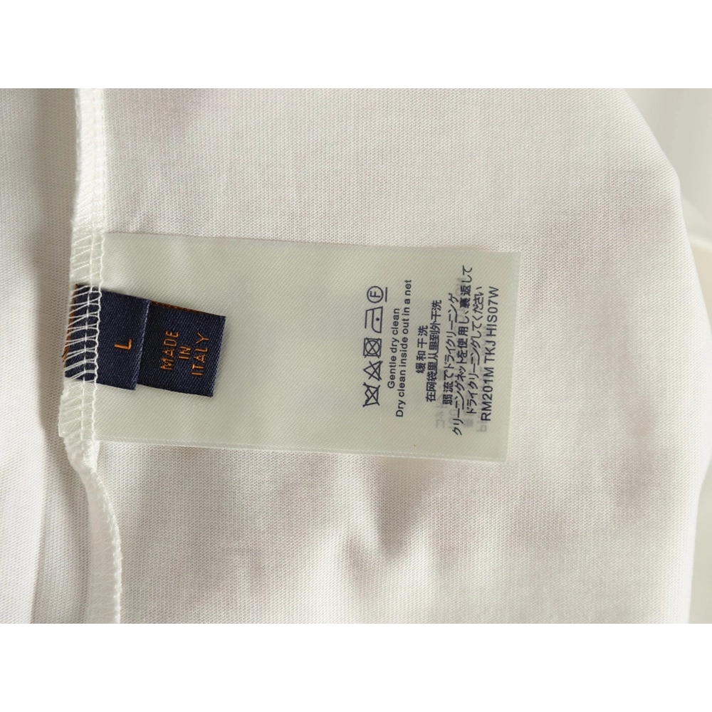 Louis Vuitton oil painting graffiti print short sleeves,cheap Louis Vuitton