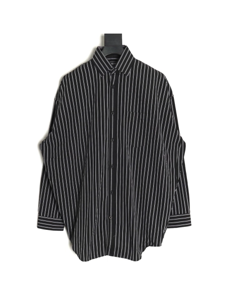 Balenciaga back red letter print striped shirt,cheap Balenciaga