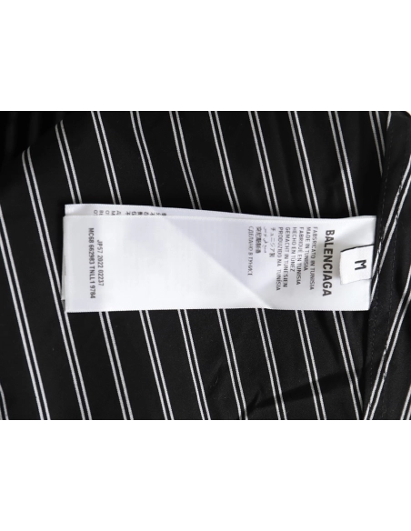 Balenciaga back red letter print striped shirt,cheap Balenciaga