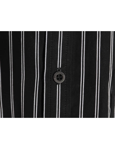 Balenciaga back red letter print striped shirt,cheap Balenciaga
