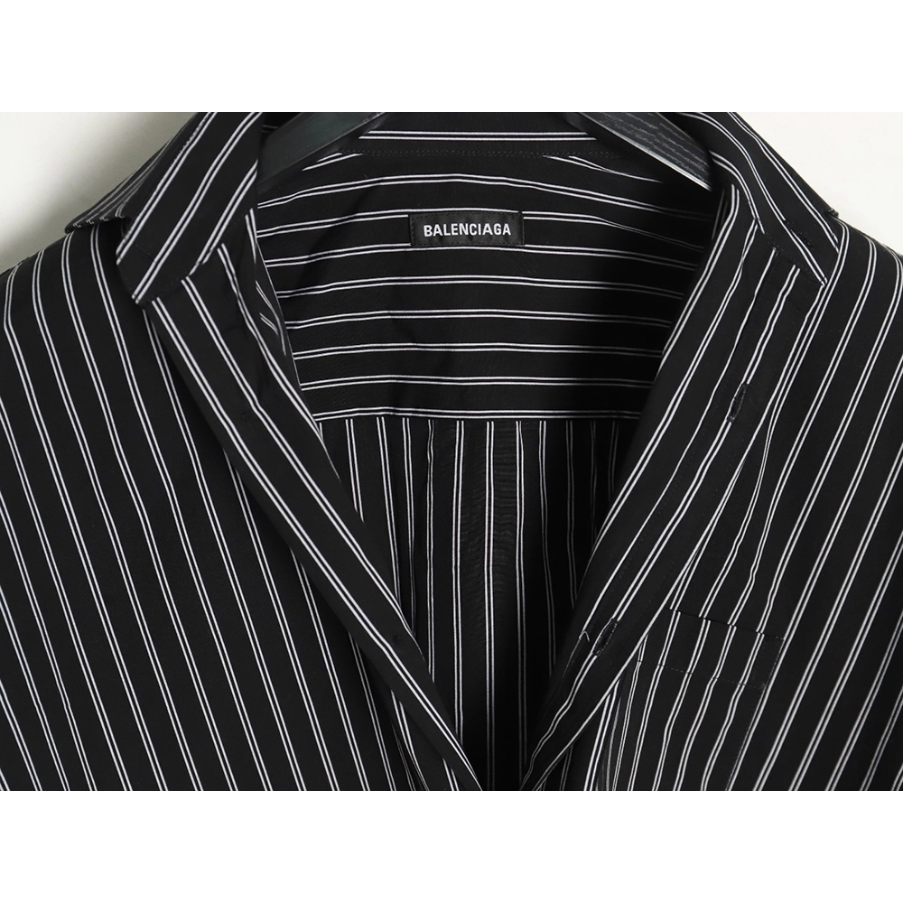 Balenciaga back red letter print striped shirt,cheap Balenciaga