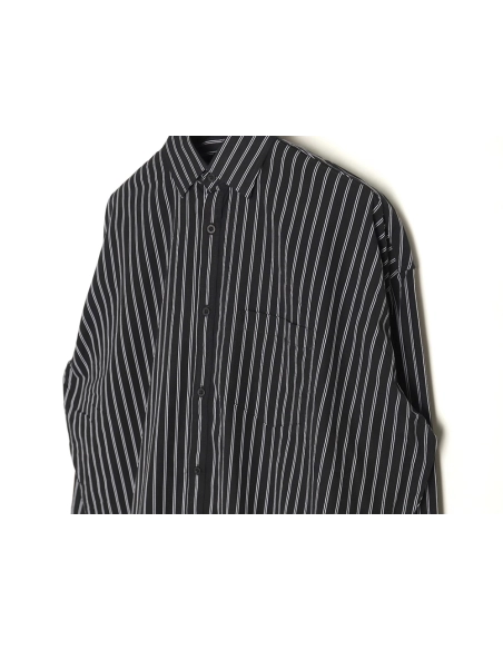 Balenciaga back red letter print striped shirt,cheap Balenciaga