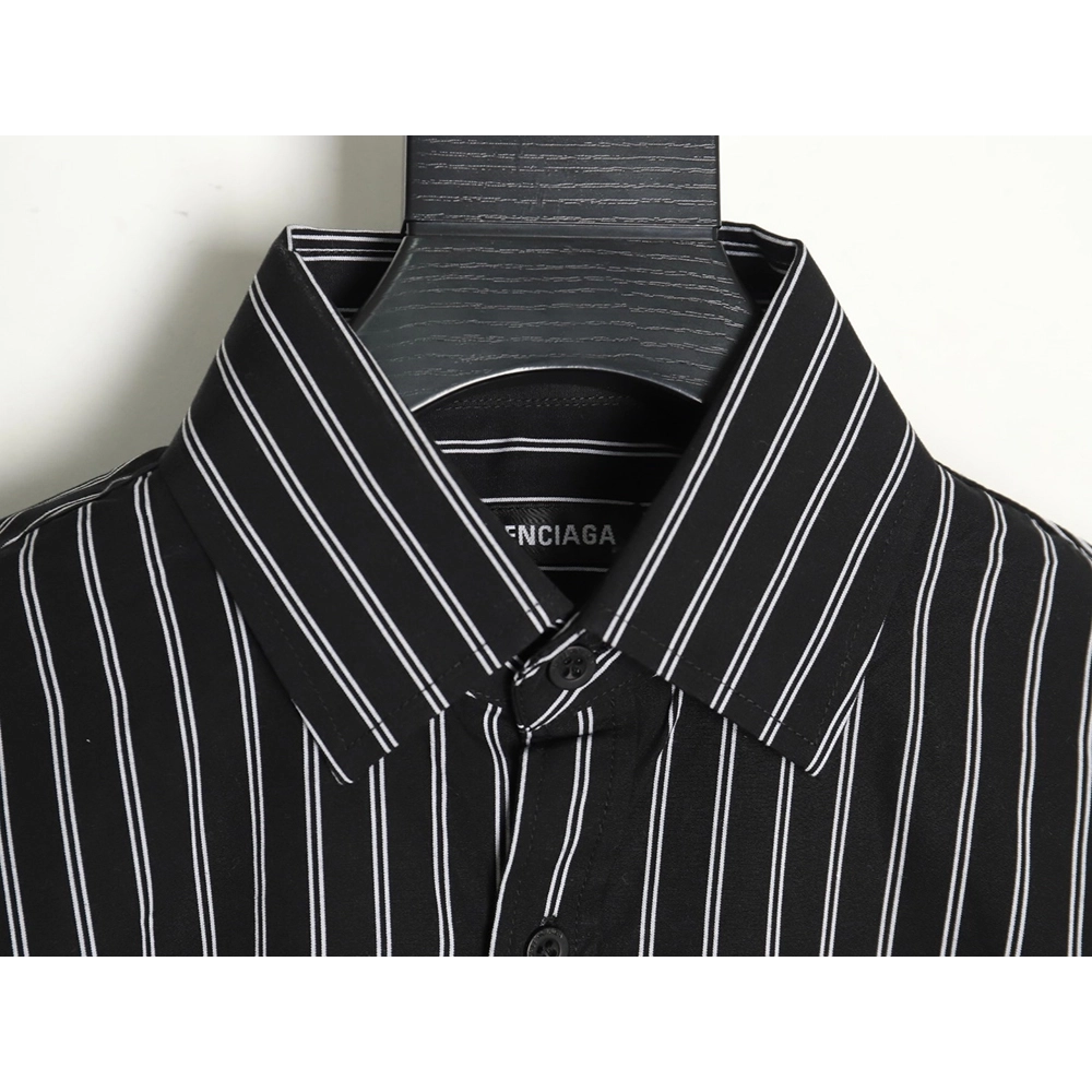 Balenciaga back red letter print striped shirt,cheap Balenciaga