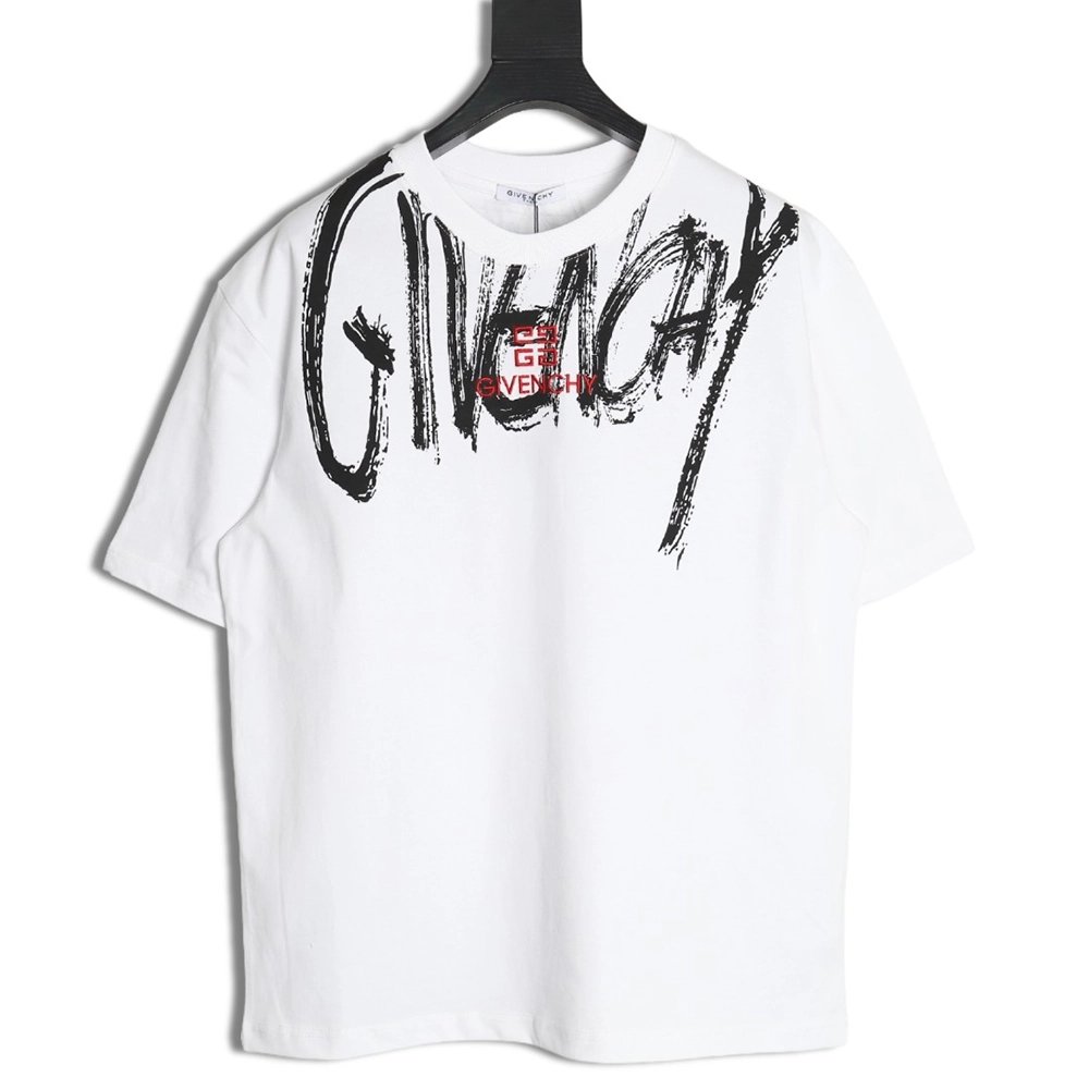 Givenchy graffiti lettering embroidered logo short sleeve,cheap Givenchy