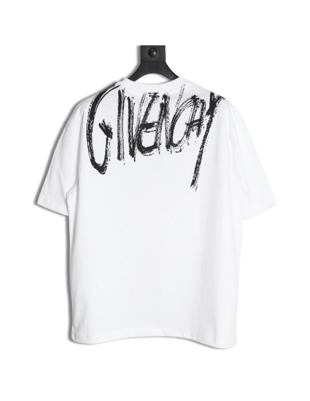 Givenchy graffiti lettering embroidered logo short sleeve,cheap Givenchy