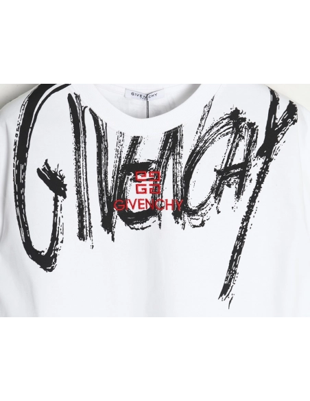 Givenchy graffiti lettering embroidered logo short sleeve,cheap Givenchy