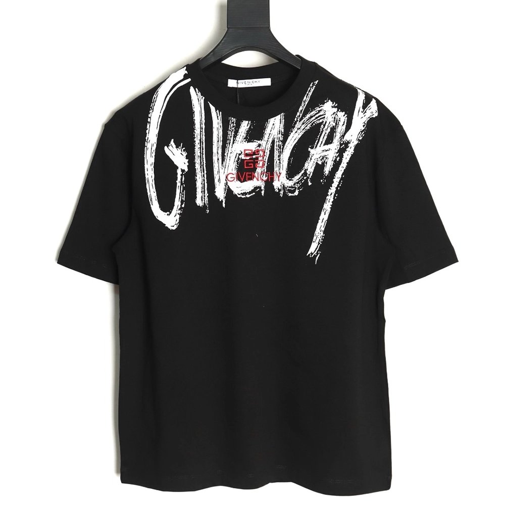 Givenchy graffiti lettering embroidered logo short sleeve,cheap Givenchy