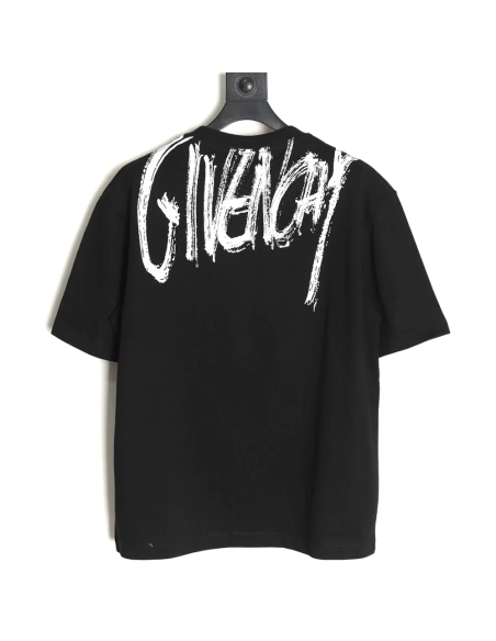 Givenchy graffiti lettering embroidered logo short sleeve,cheap Givenchy