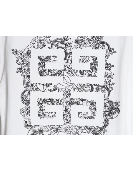 Givenchy floral embroidered lettering logo short sleeves,cheap Givenchy