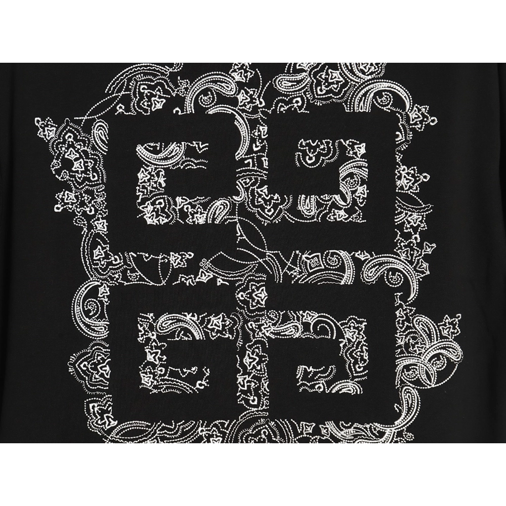 Givenchy floral embroidered lettering logo short sleeves,cheap Givenchy