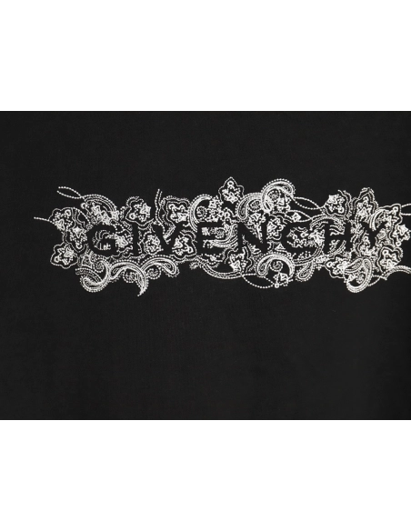 Givenchy floral embroidered lettering logo short sleeves,cheap Givenchy