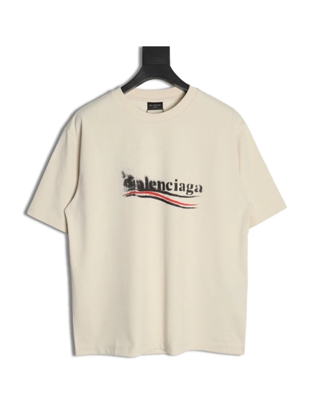 Balenciaga Blurred Coke Print Short Sleeve TShirt,cheap Balenciaga