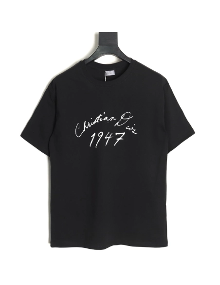 Dior 1947 signature lettering print short sleeves,cheap Dior