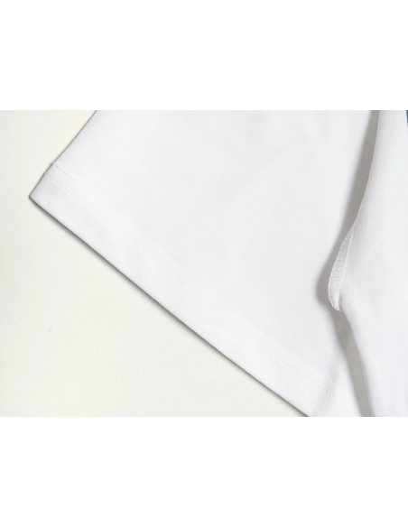 Louis Vuitton collar graffiti letters printed large logo shortsleeved Tshirt,cheap Louis Vuitton