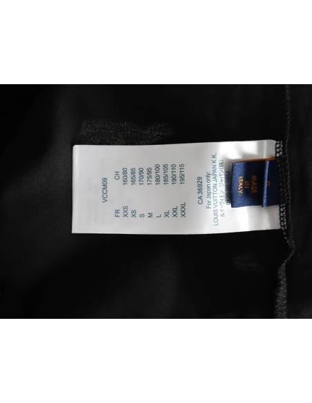 Louis Vuitton collar graffiti letters printed large logo shortsleeved Tshirt,cheap Louis Vuitton