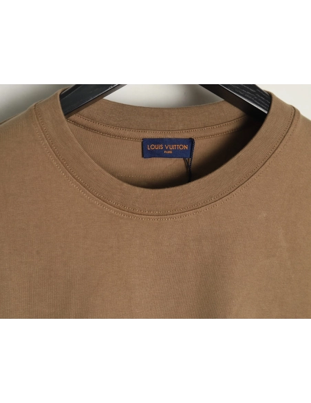 Louis Vuitton embroidered logo badge shortsleeved Tshirt,cheap Louis Vuitton
