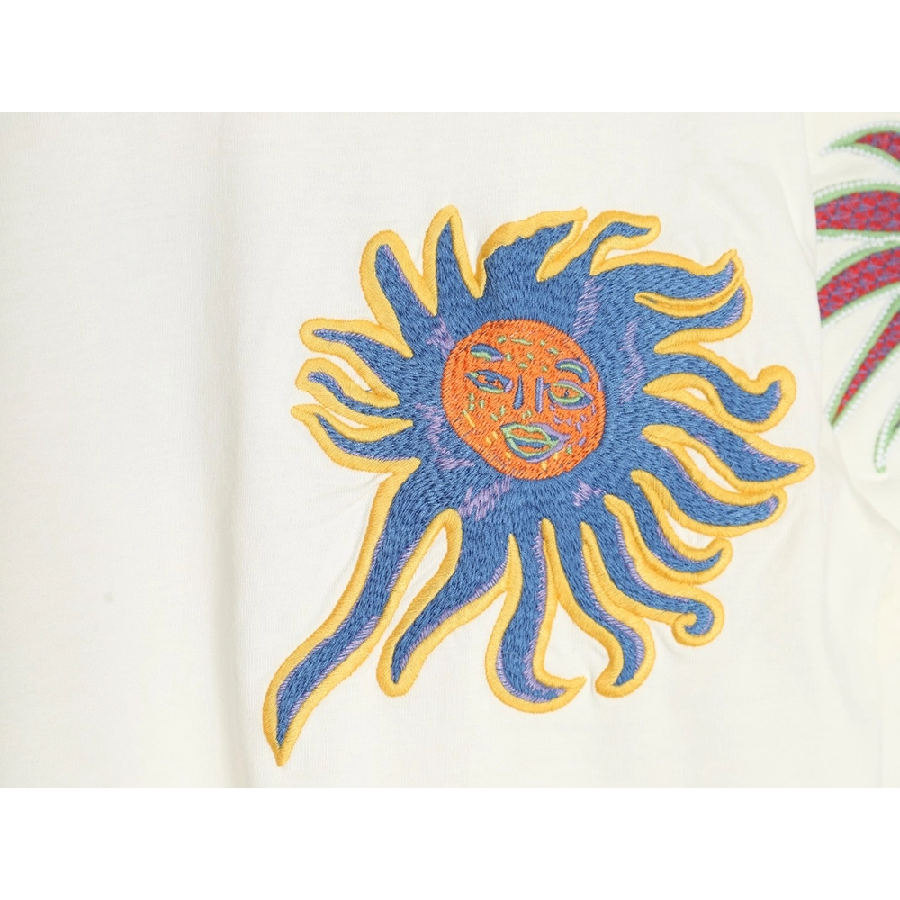 Louis Vuitton Sunfish embroidered shortsleeved Tshirt,cheap Louis Vuitton