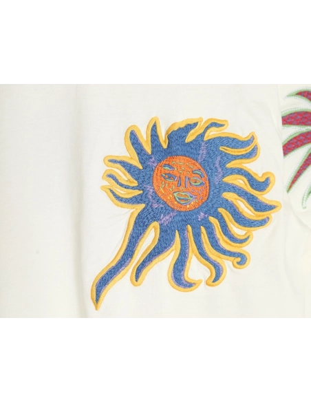 Louis Vuitton Sunfish embroidered shortsleeved Tshirt,cheap Louis Vuitton