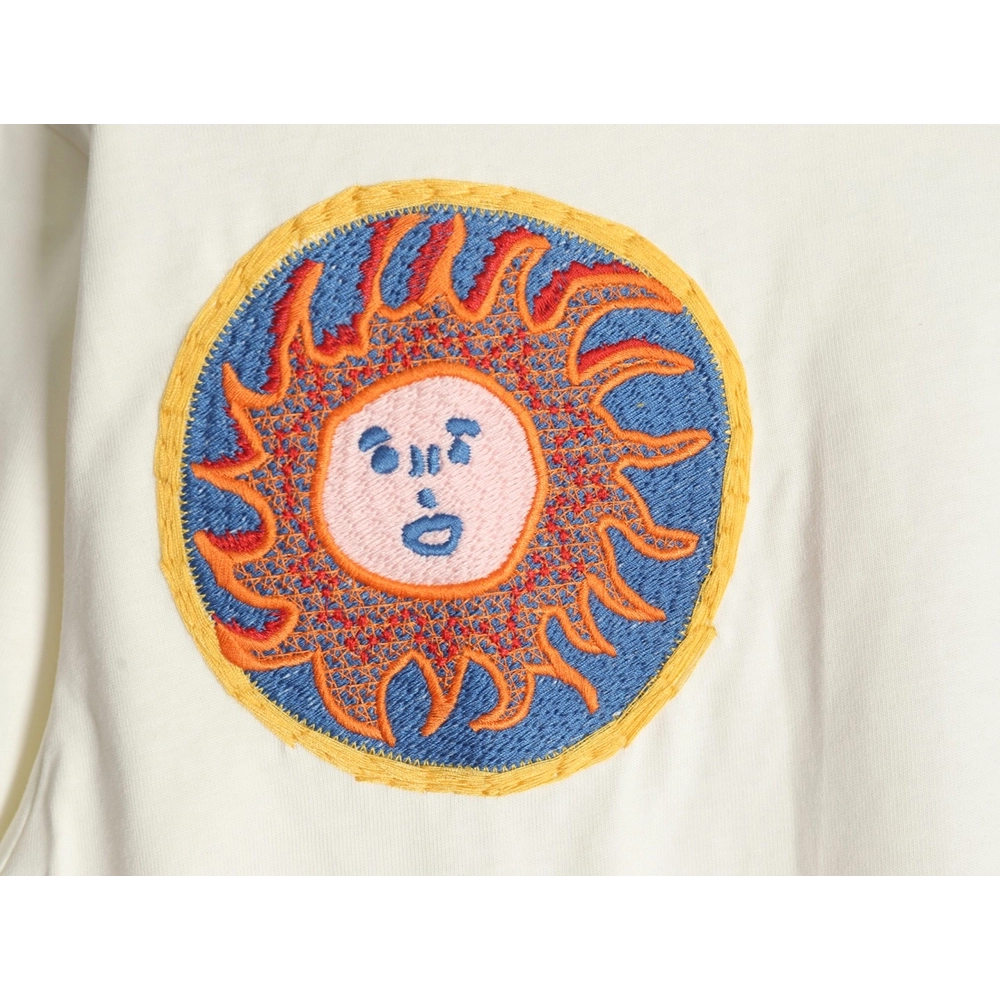 Louis Vuitton Sunfish embroidered shortsleeved Tshirt,cheap Louis Vuitton