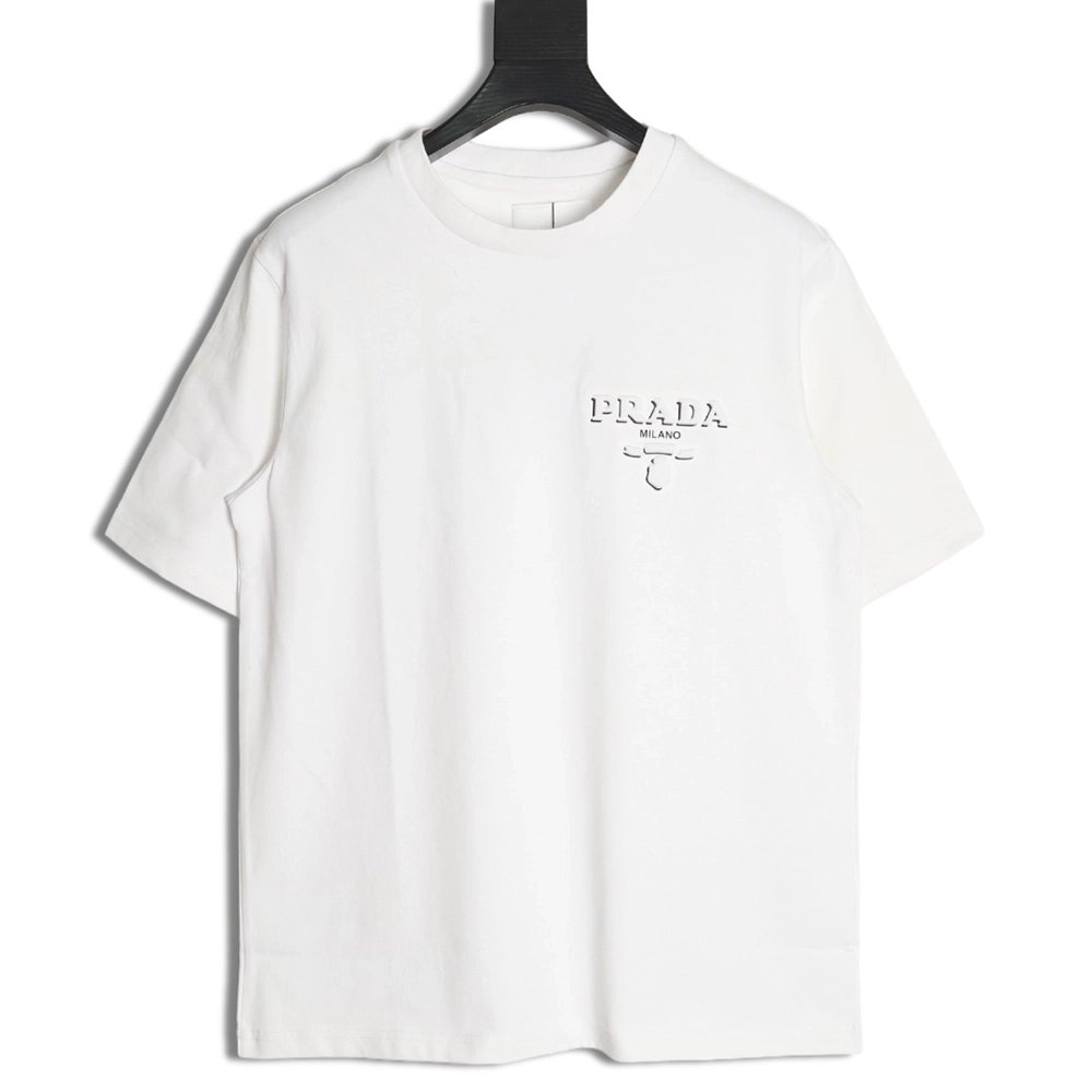 Prada Logo Laminated Short Sleeve,cheap Prada