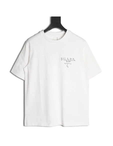 Prada Logo Laminated Short Sleeve,cheap Prada