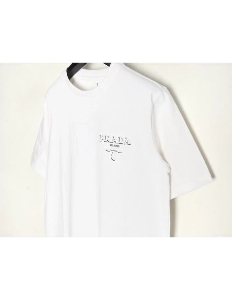 Prada Logo Laminated Short Sleeve,cheap Prada