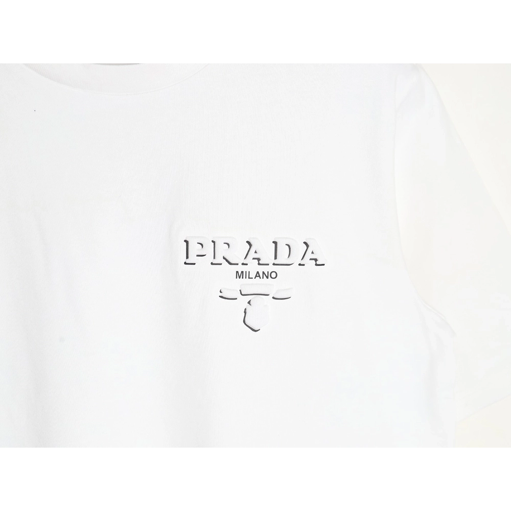 Prada Logo Laminated Short Sleeve,cheap Prada