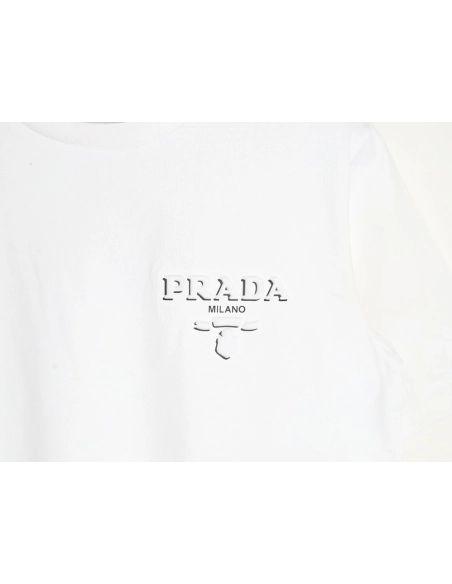 Prada Logo Laminated Short Sleeve,cheap Prada