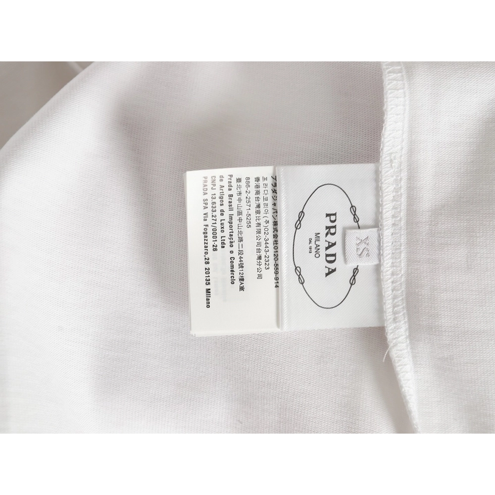 Prada Logo Laminated Short Sleeve,cheap Prada