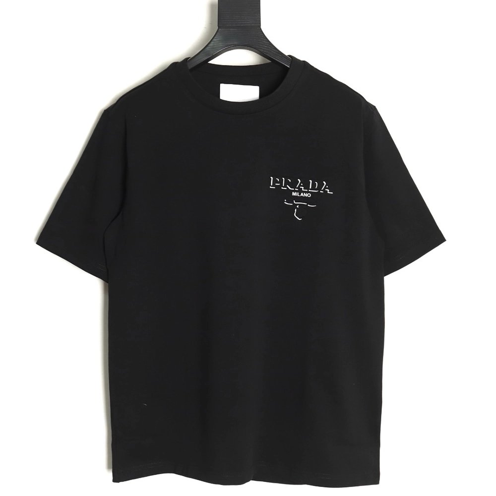 Prada Logo Laminated Short Sleeve,cheap Prada