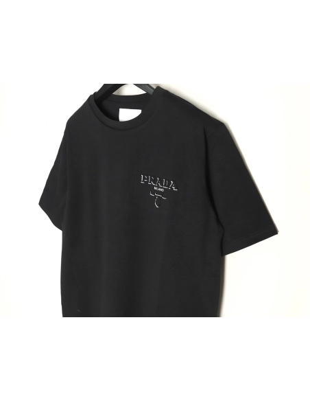 Prada Logo Laminated Short Sleeve,cheap Prada