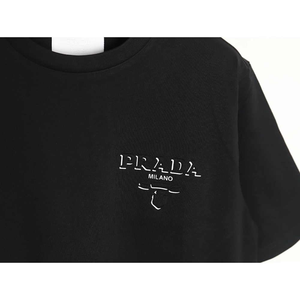 Prada Logo Laminated Short Sleeve,cheap Prada