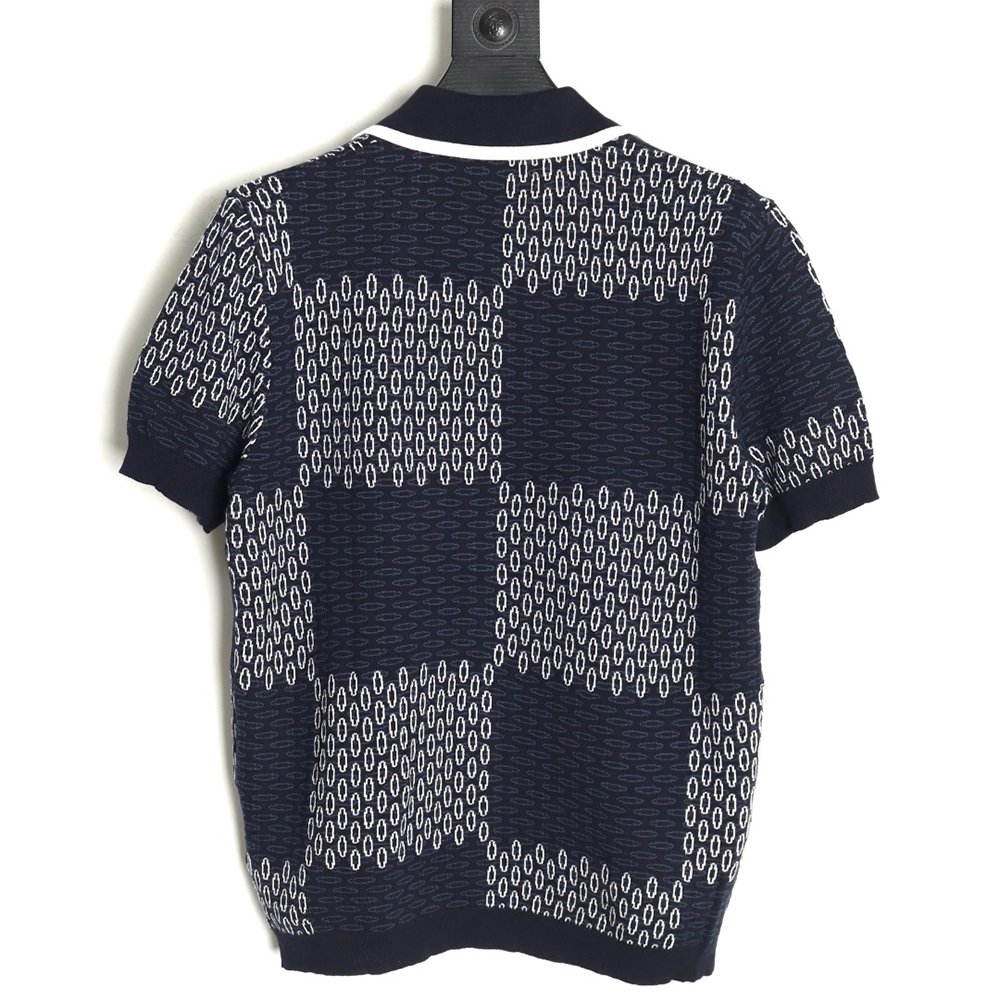Louis Vuitton Checkerboard Knit Cardigan Short Sleeves,cheap Louis Vuitton