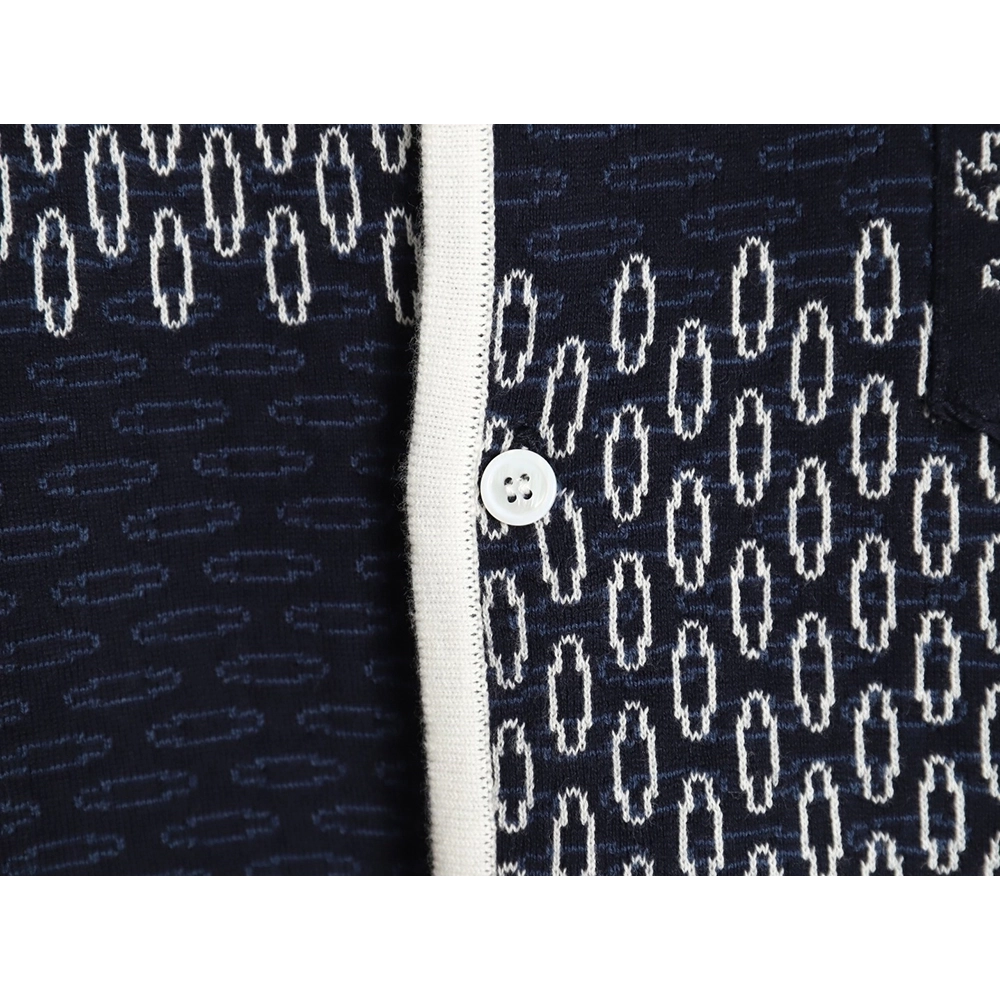 Louis Vuitton Checkerboard Knit Cardigan Short Sleeves,cheap Louis Vuitton