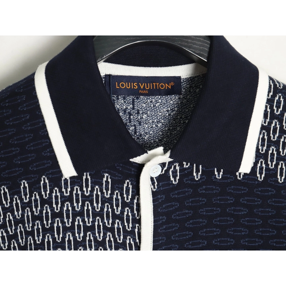 Louis Vuitton Checkerboard Knit Cardigan Short Sleeves,cheap Louis Vuitton