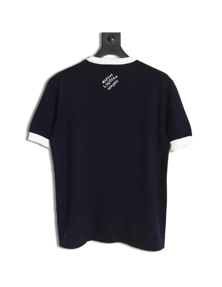 Louis Vuitton floral jacquard logo knitted short sleeves,cheap Louis Vuitton