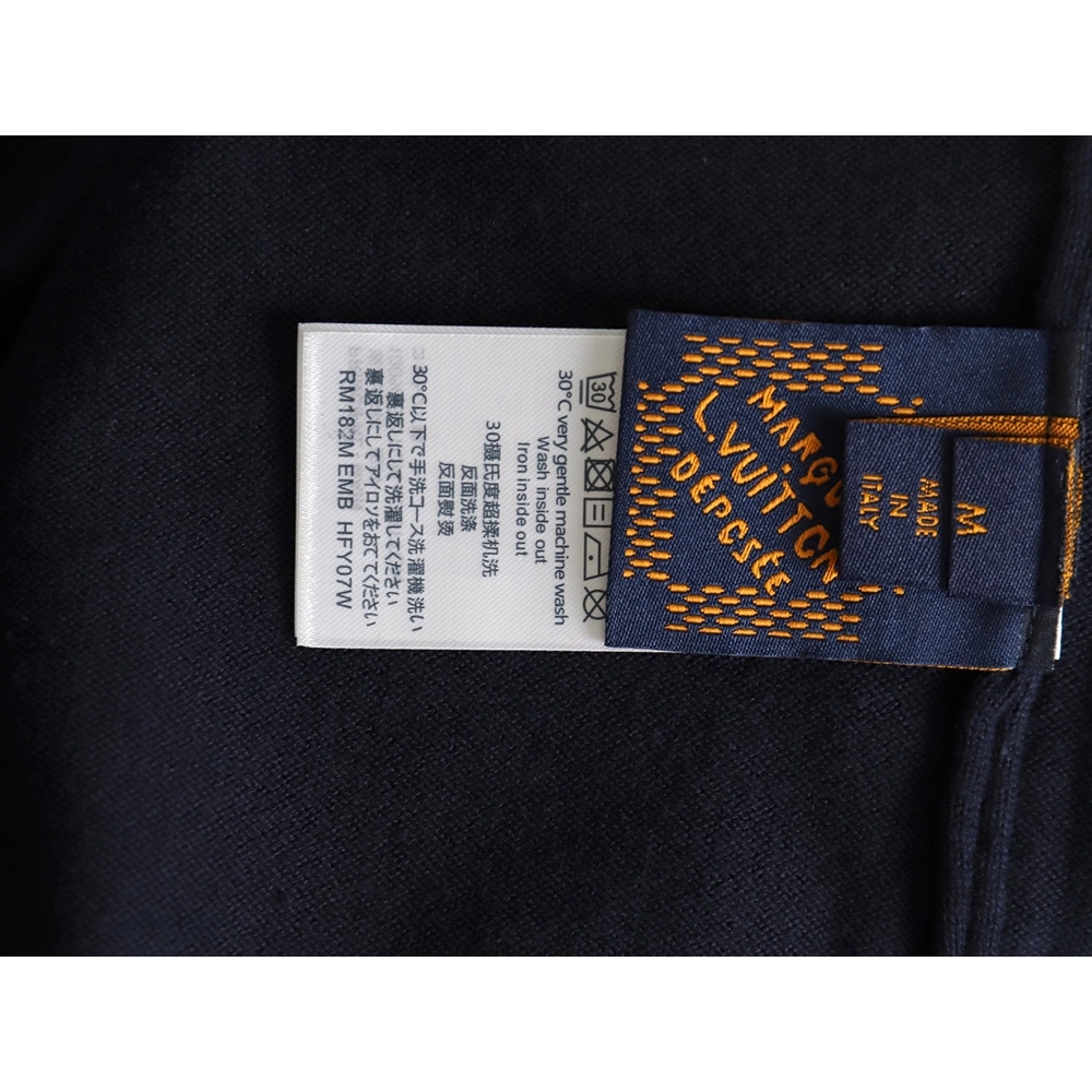 Louis Vuitton floral jacquard logo knitted short sleeves,cheap Louis Vuitton