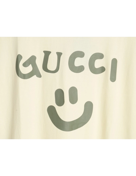 Gucci Smiley Face Print Short Sleeve,cheap Gucci