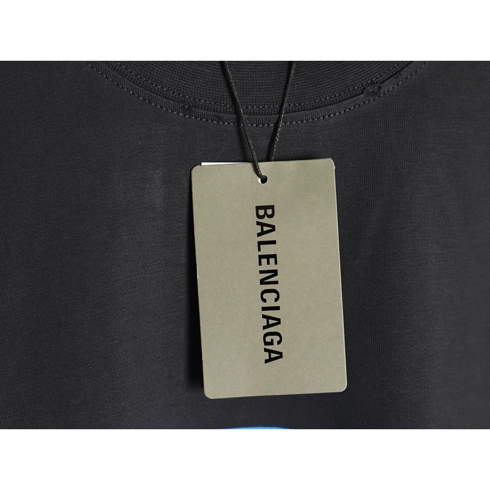 Balenciaga LOGO vertical cracked print shortsleeved Tshirt,cheap Balenciaga