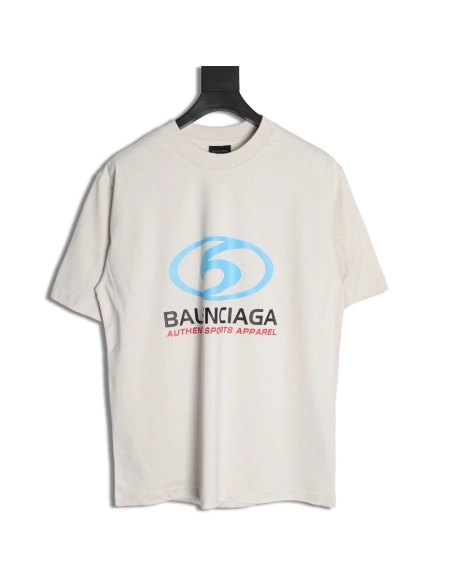 Balenciaga LOGO vertical cracked print shortsleeved Tshirt,cheap Balenciaga