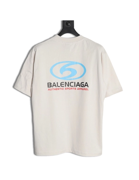 Balenciaga LOGO vertical cracked print shortsleeved Tshirt,cheap Balenciaga