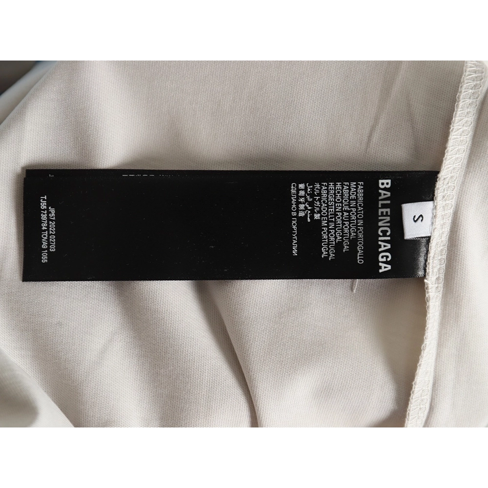 Balenciaga LOGO vertical cracked print shortsleeved Tshirt,cheap Balenciaga