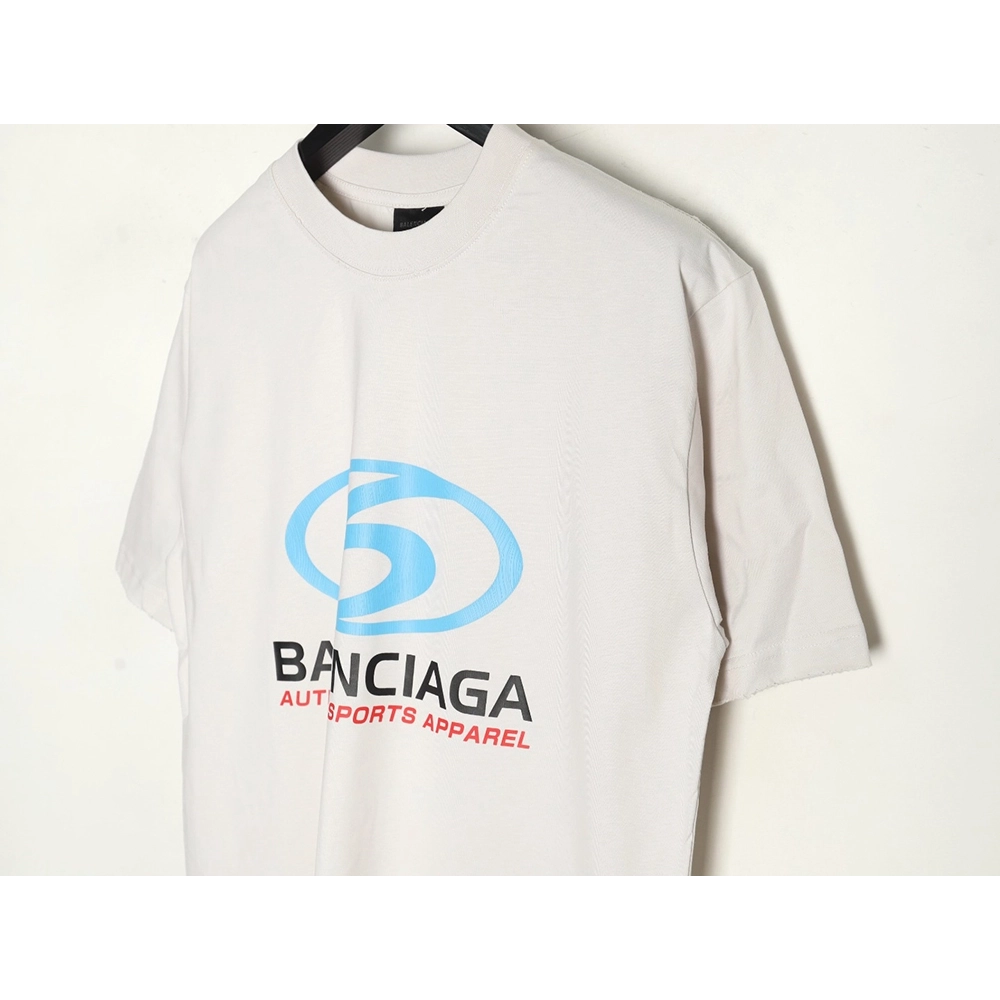 Balenciaga LOGO vertical cracked print shortsleeved Tshirt,cheap Balenciaga
