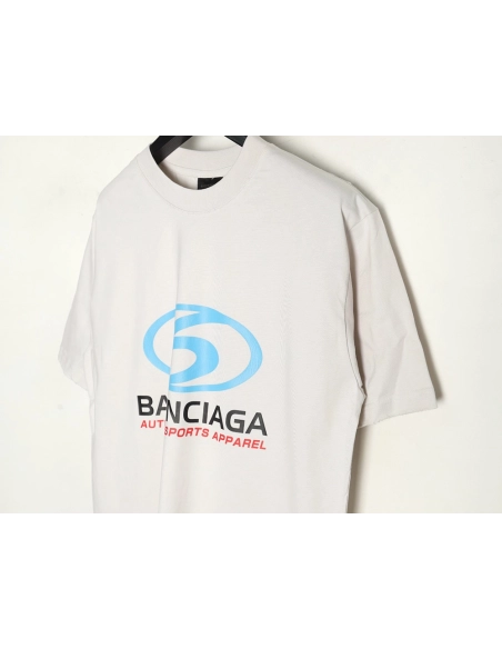 Balenciaga LOGO vertical cracked print shortsleeved Tshirt,cheap Balenciaga