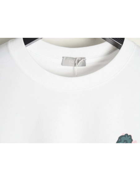 Dior Dragon Printed Letter Short Sleeve TShirt,cheap Dior