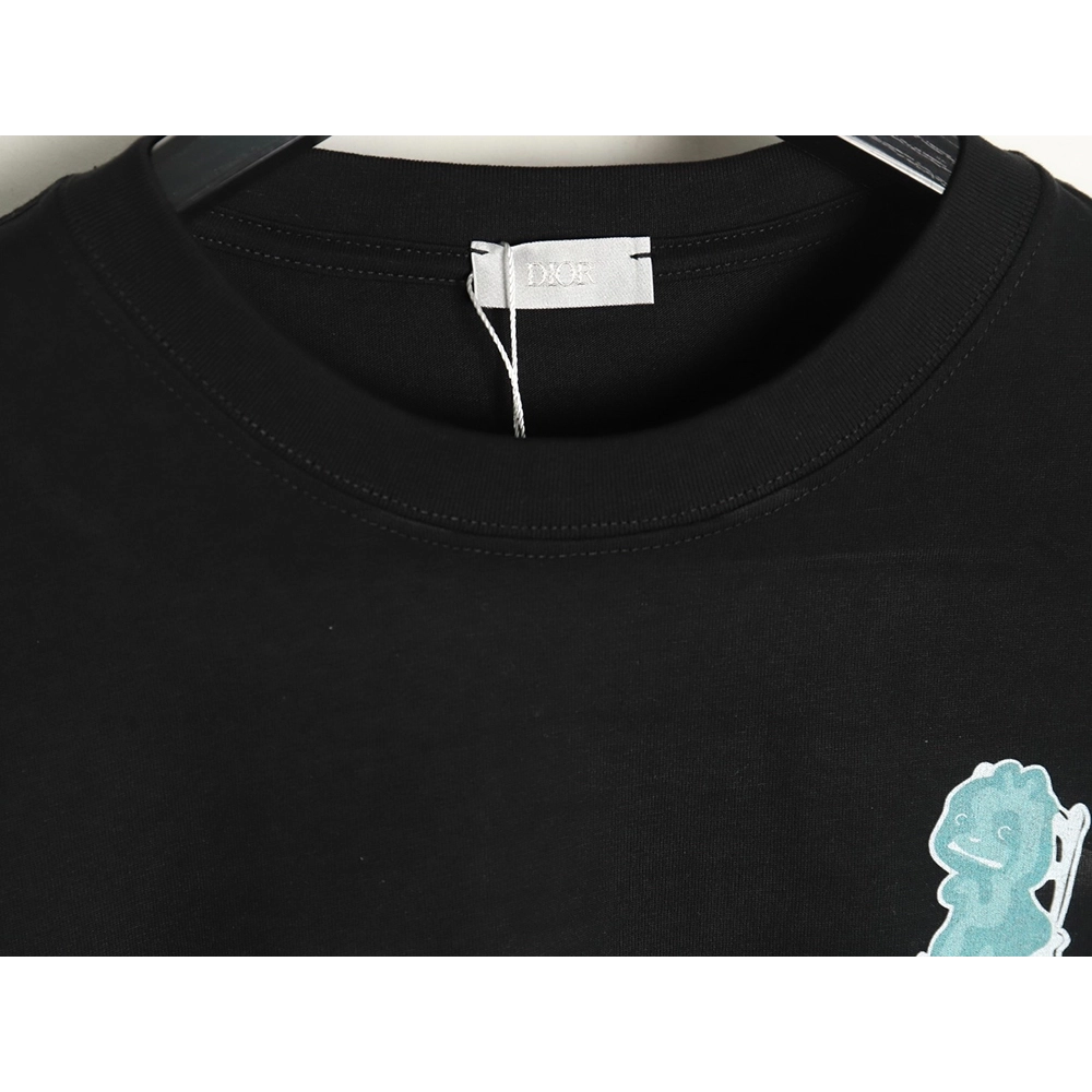 Dior Dragon Printed Letter Short Sleeve TShirt,cheap Dior
